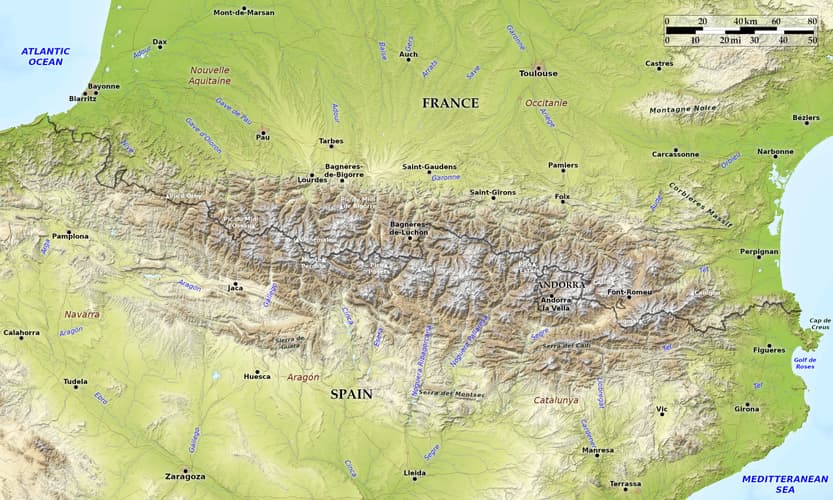 Blue Green Atlas - The Geography of Pyrenees